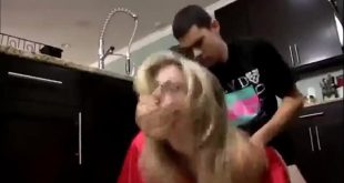 Young step Son Fucks his Hot stepMom in the Kitchen